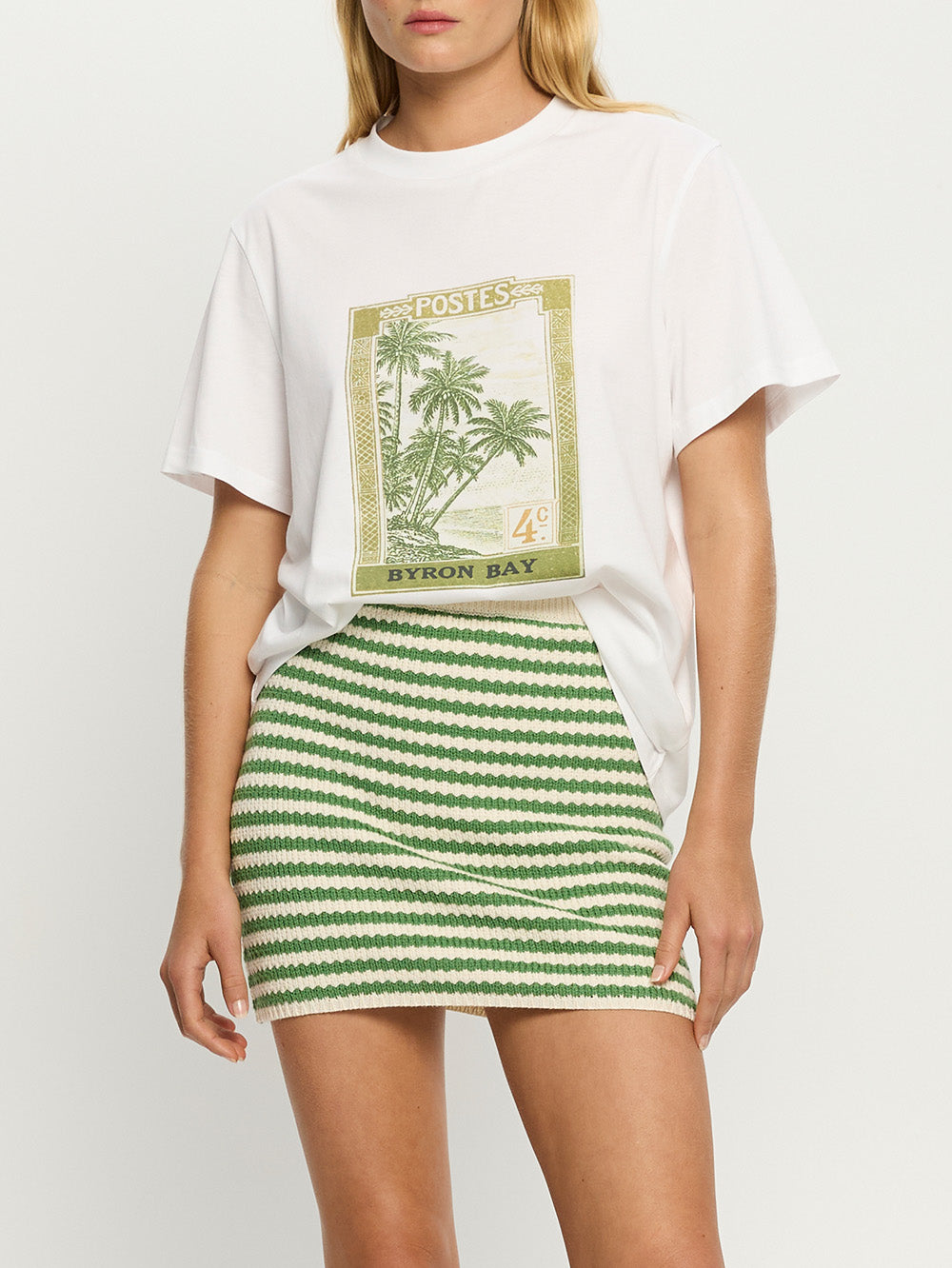 Corrine Knit Mini Skirt | Stripe