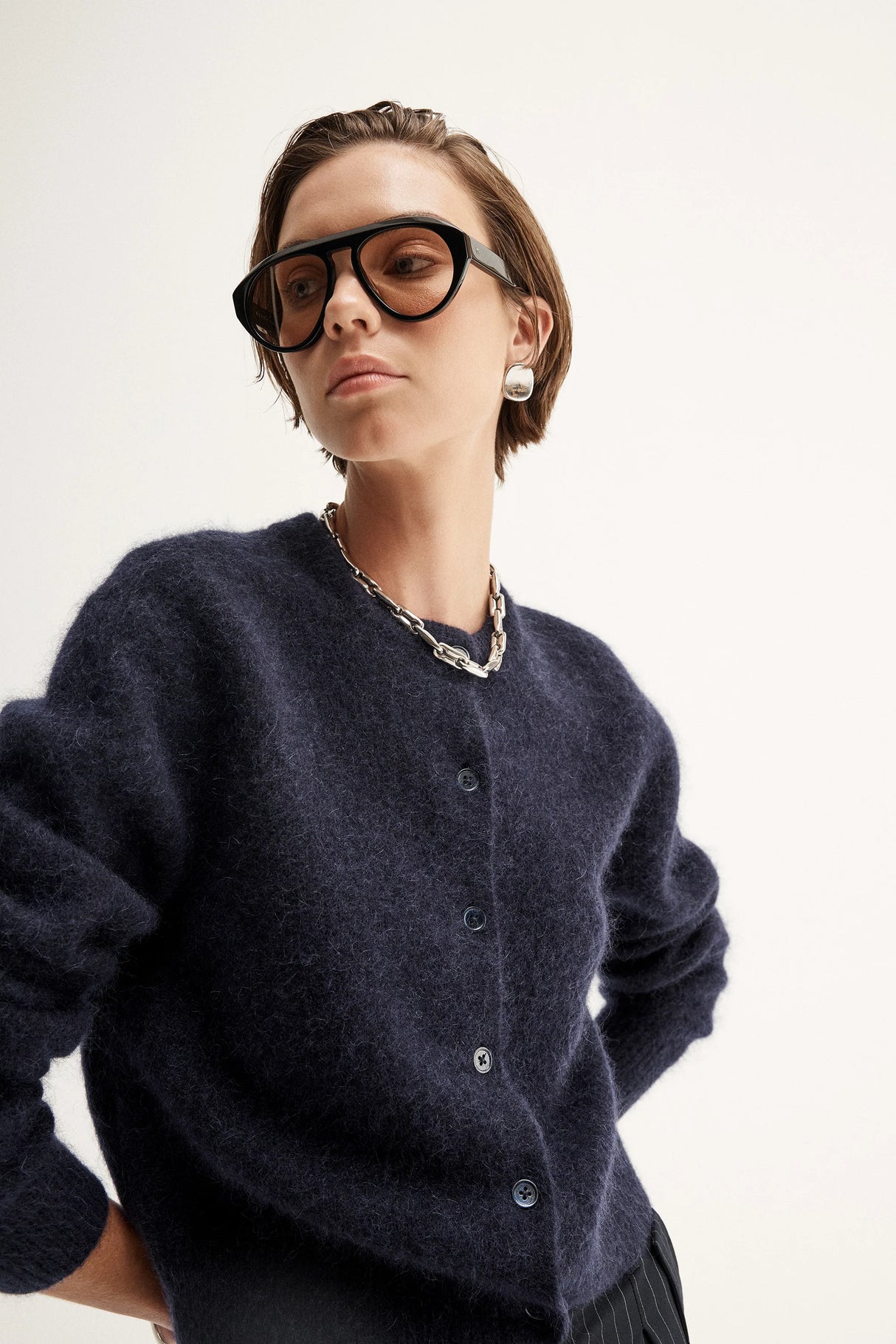 Abigail Knit Cardigan | Midnight Navy