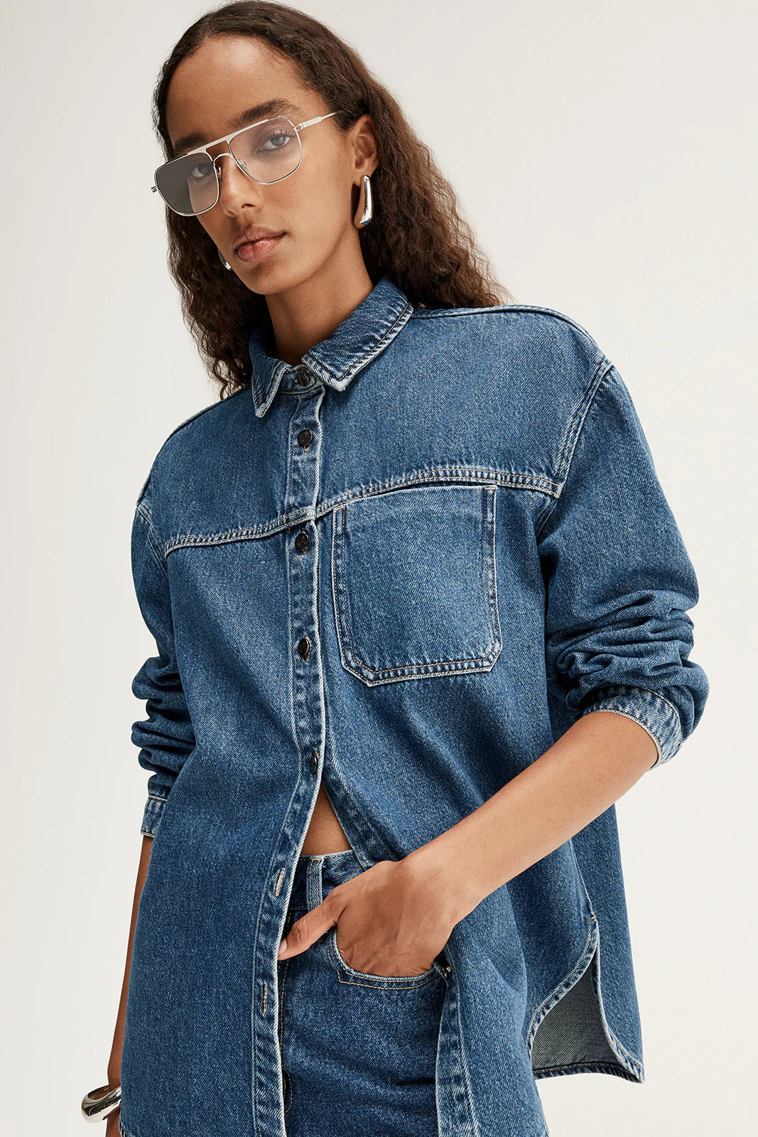 Kennedy Denim Shirt | Dark Indigo