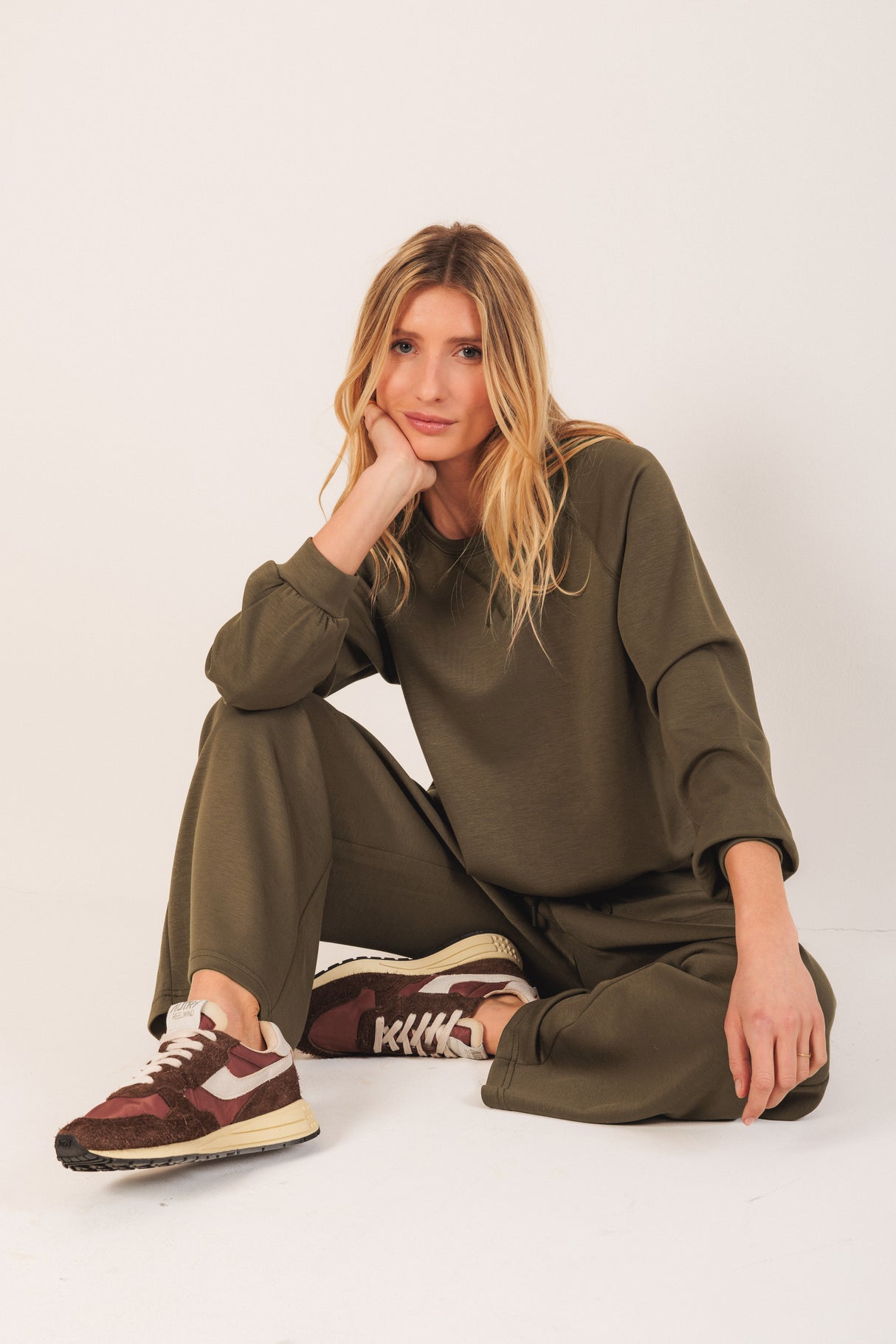 Adjustable Waist Sweatshirt | Vison