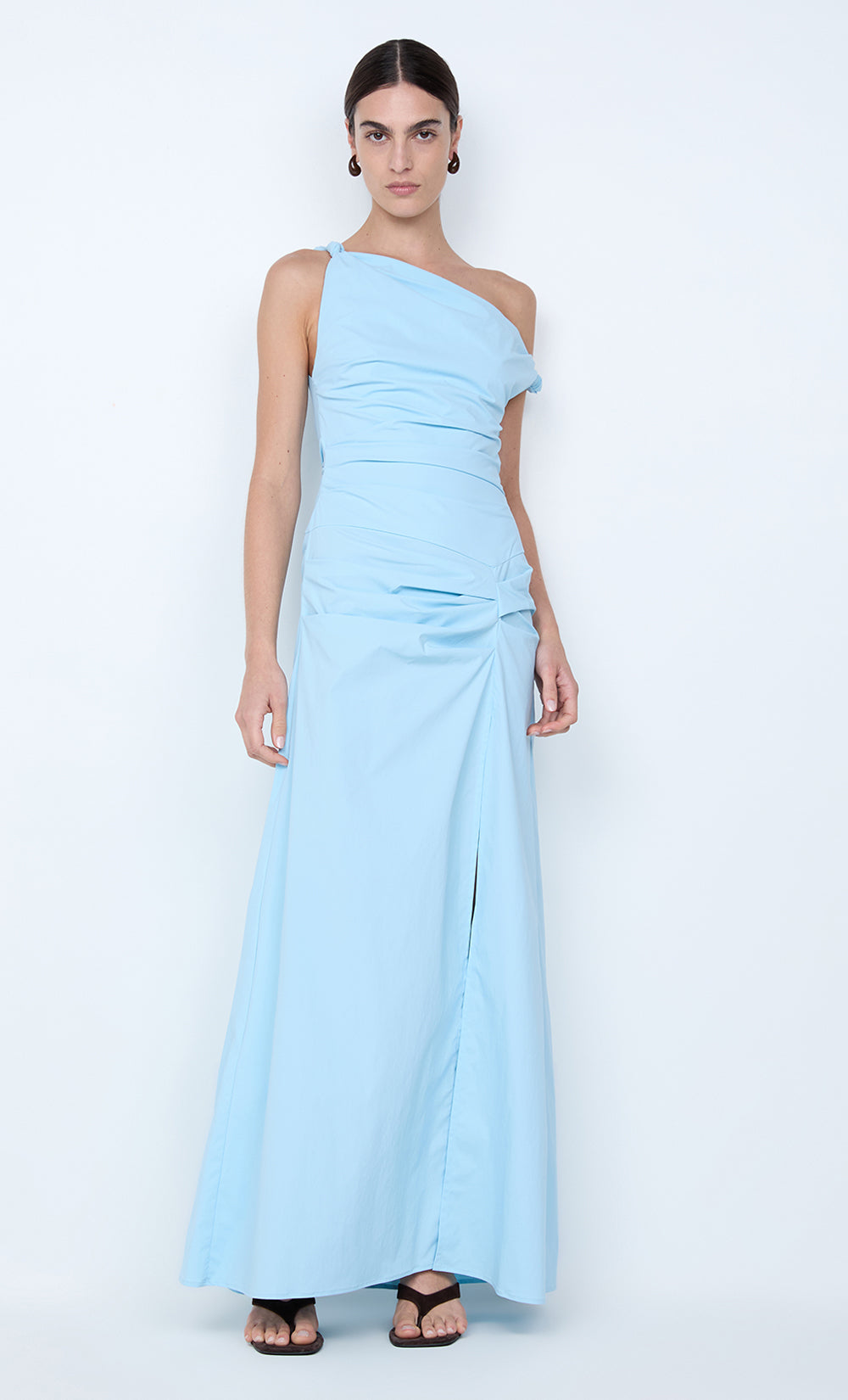 Lyana Asym Maxi Dress | Sky Blue