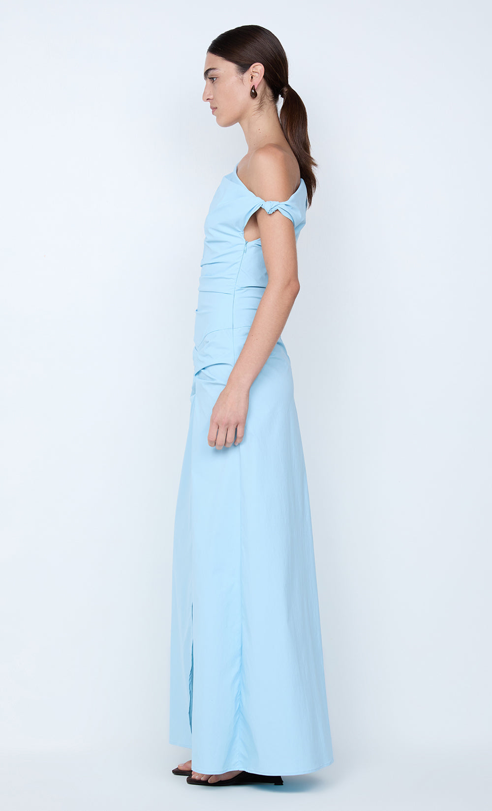 Lyana Asym Maxi Dress | Sky Blue
