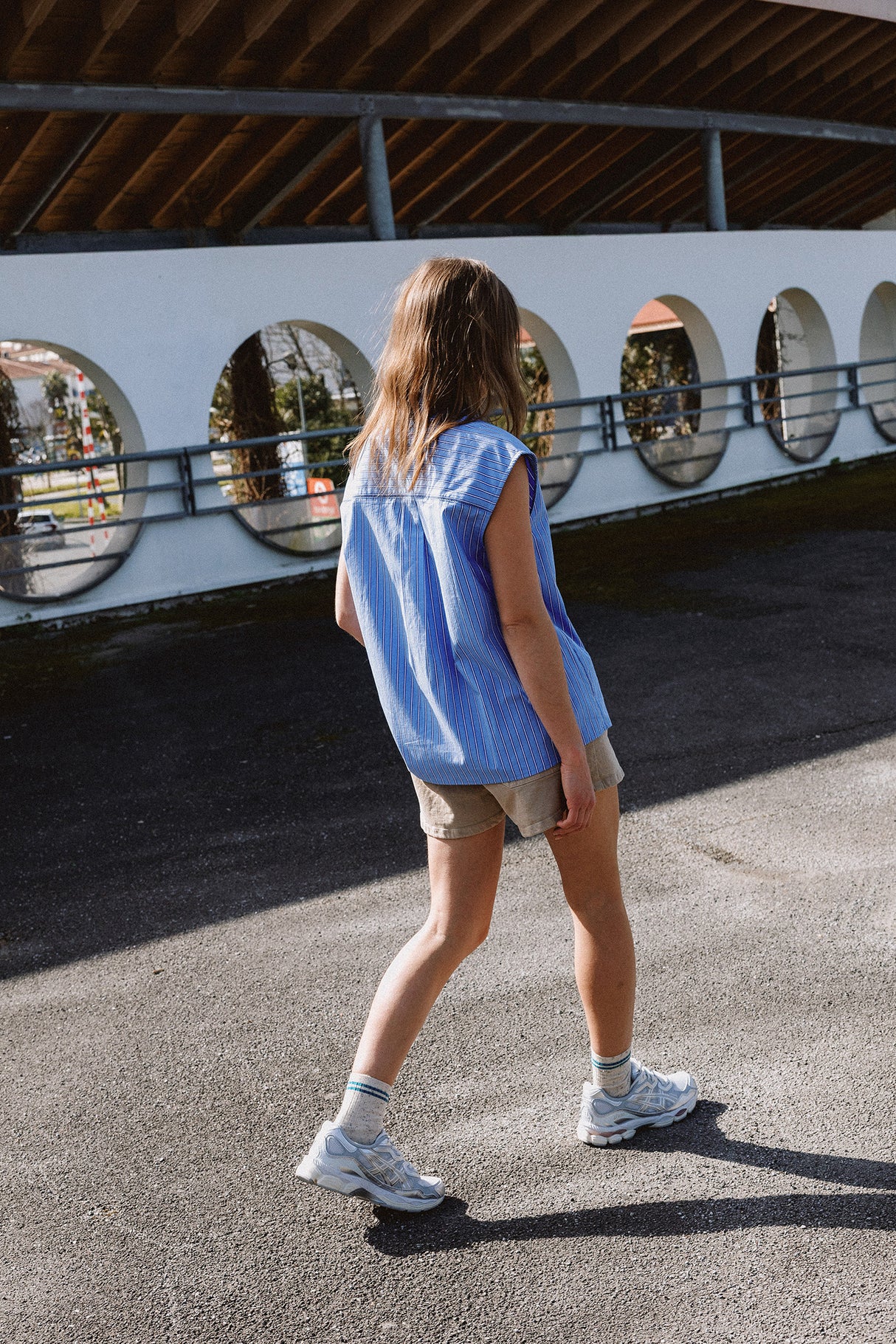 Oversized Poplin Shirt | Blue
