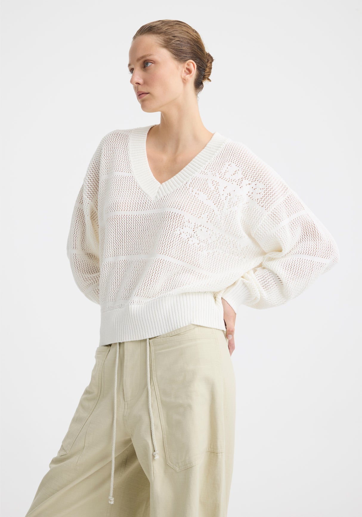 Charlie Cargo Pant | Chalk