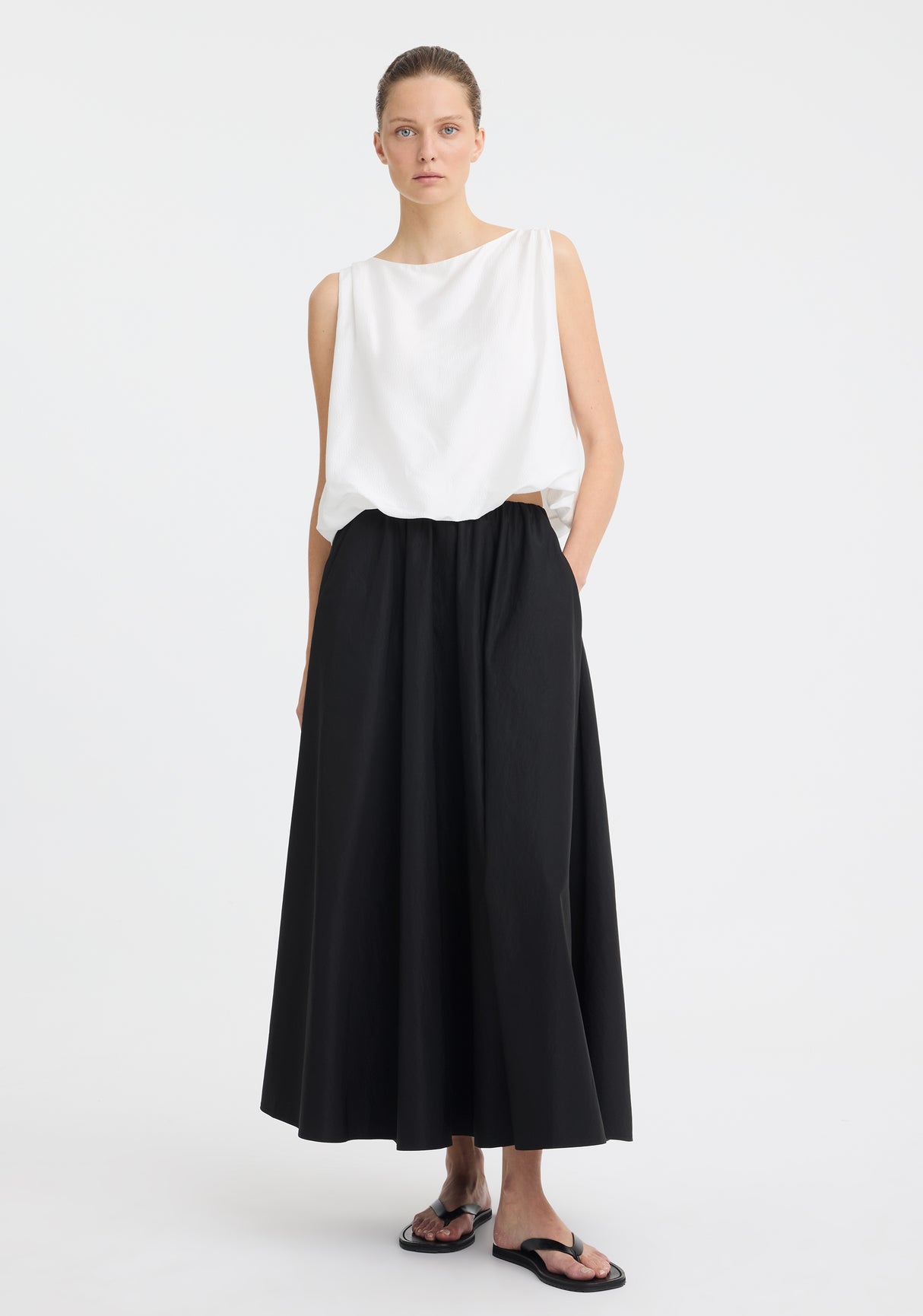 Celine Bubble Top | White