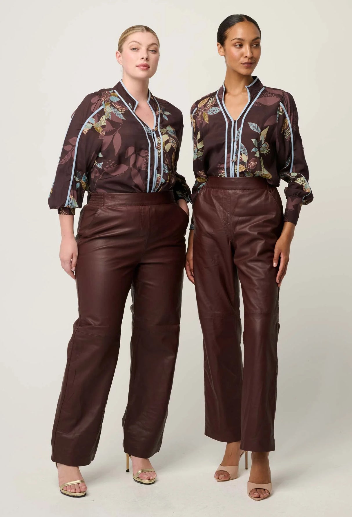 Asher Contrast Trim Viscose Faille Shirt