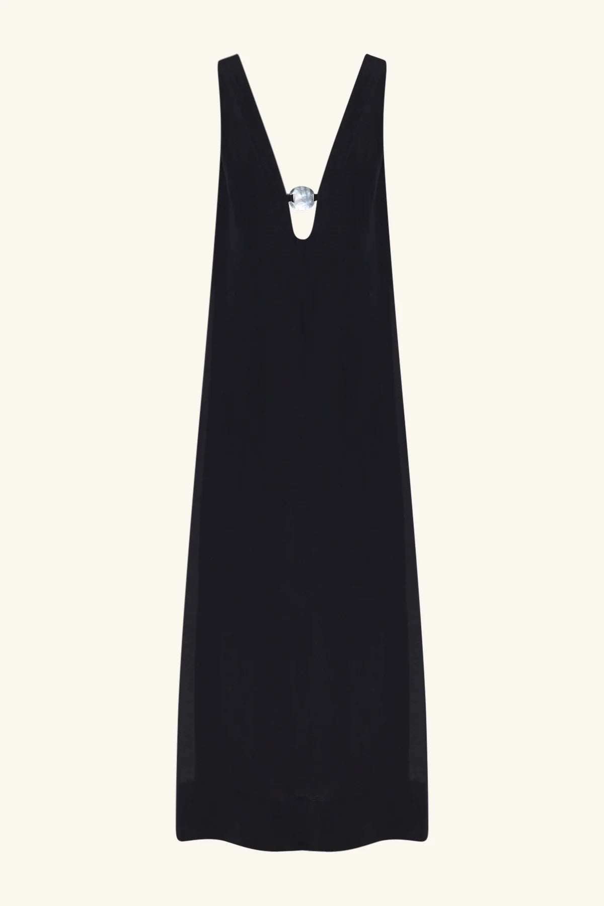 Paloma Plunged Maxi Dress | Black