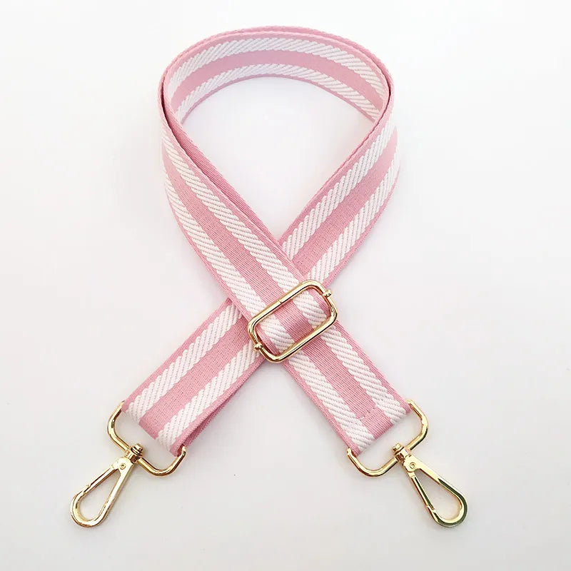Bag Strap Polyester Colour Block | Pink