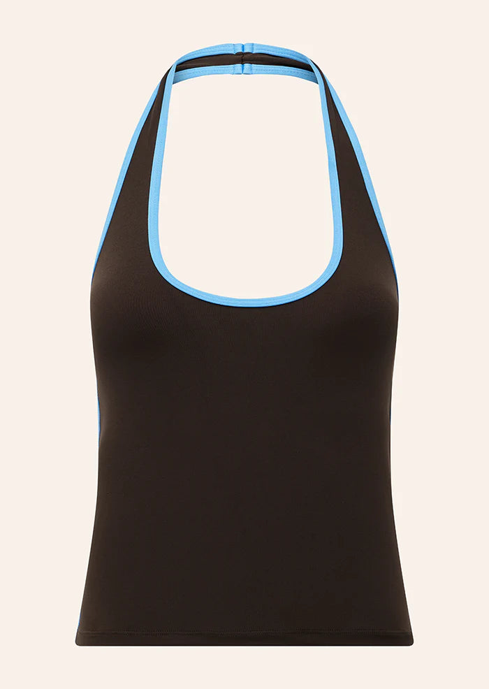 Radar Halter Tank | Coffee/Marina Brown