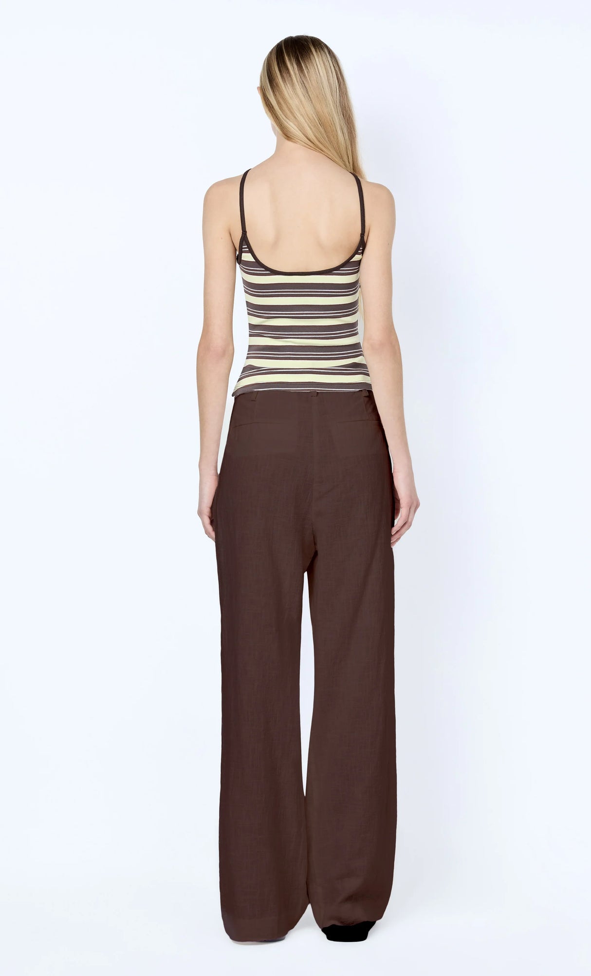 Vinnie Wide Leg Pant | Dark Chocolate
