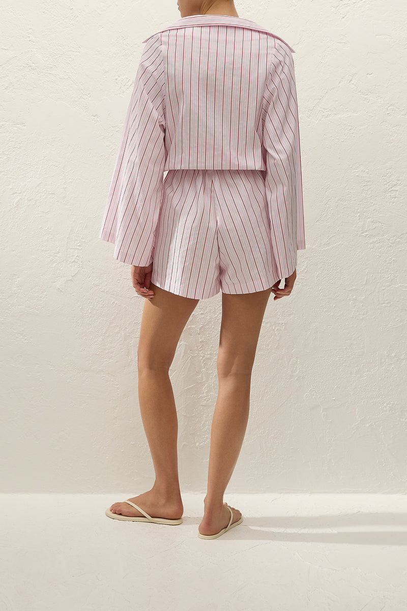 Aksel Playsuit | Fiori Stripe Palazzo