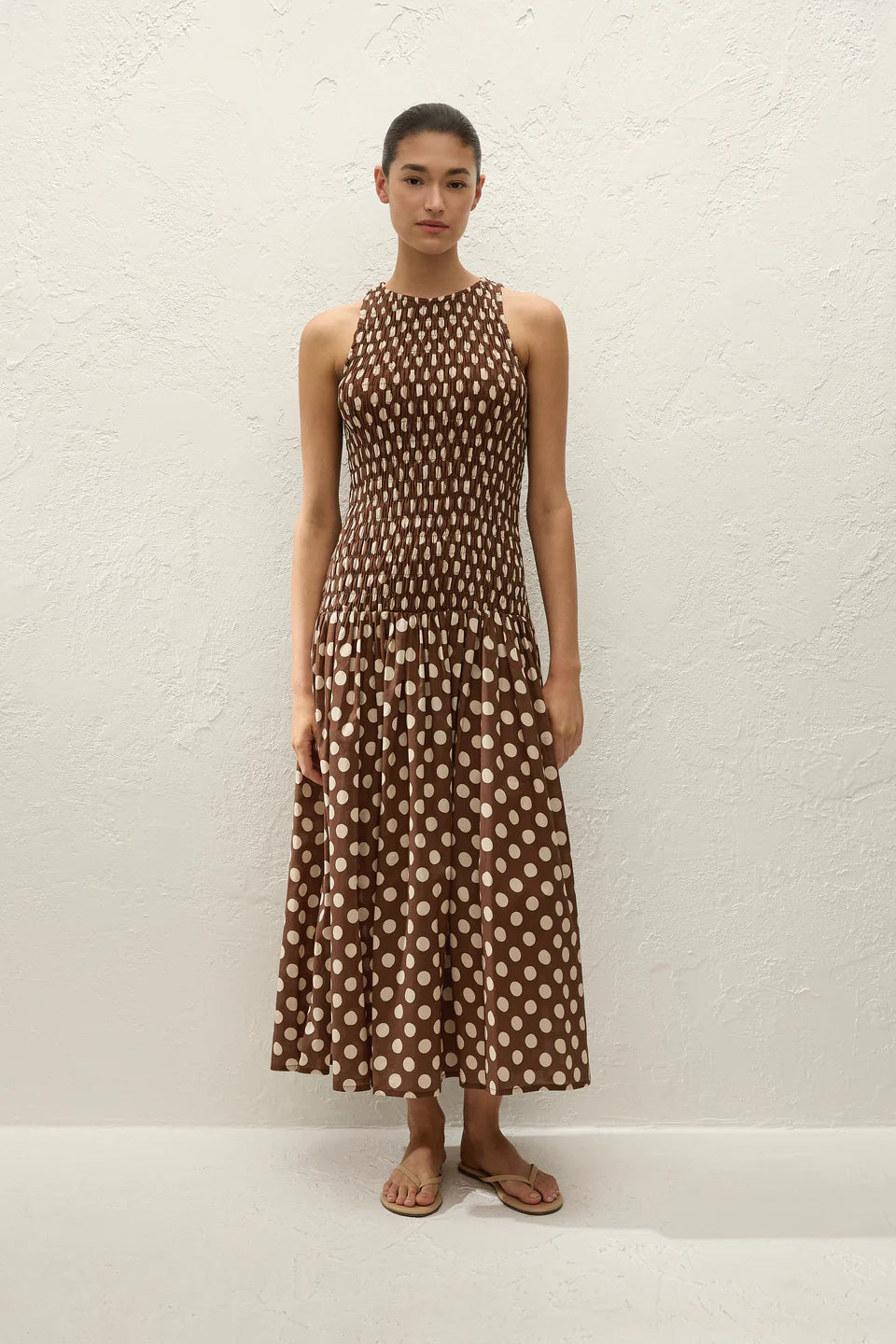 Luisa Midi Dress | Cioccolato Dot