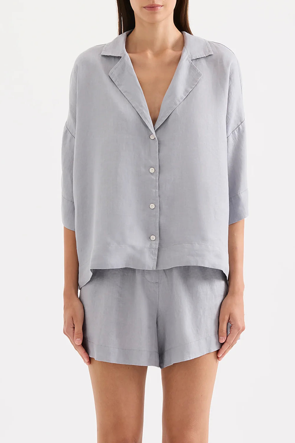 Lounge Linen Shirt | Storm