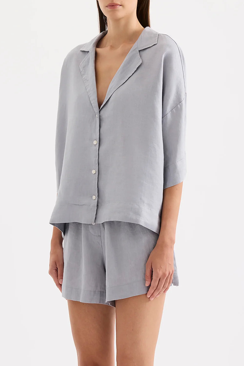 Lounge Linen Shirt | Storm