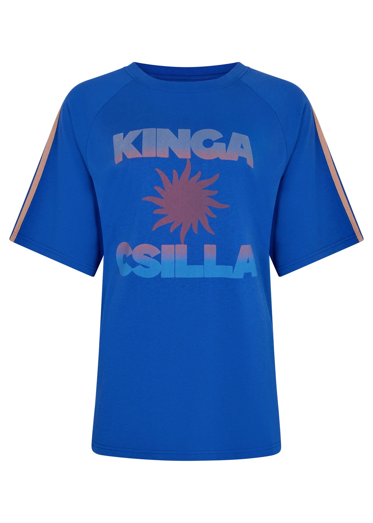 Sunset Tee | Blue Raglan