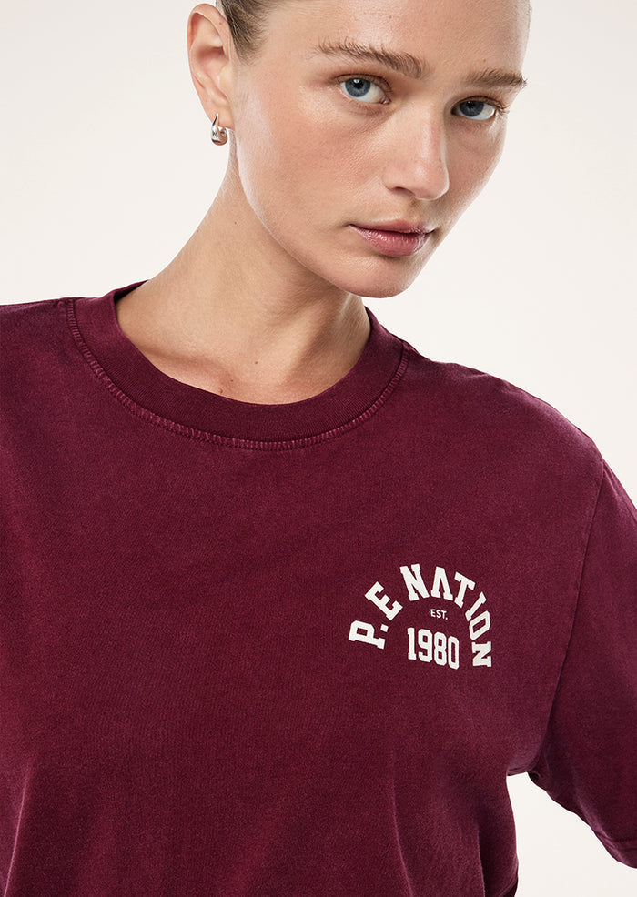 Swerve Tee | Washed Cabernet