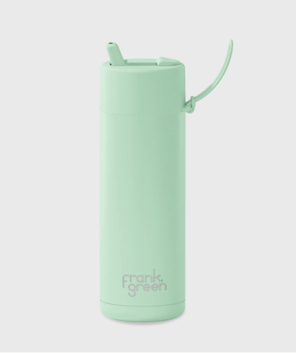 20oz Ceramic Reusable Bottle With Flip Straw | Mint Gelato