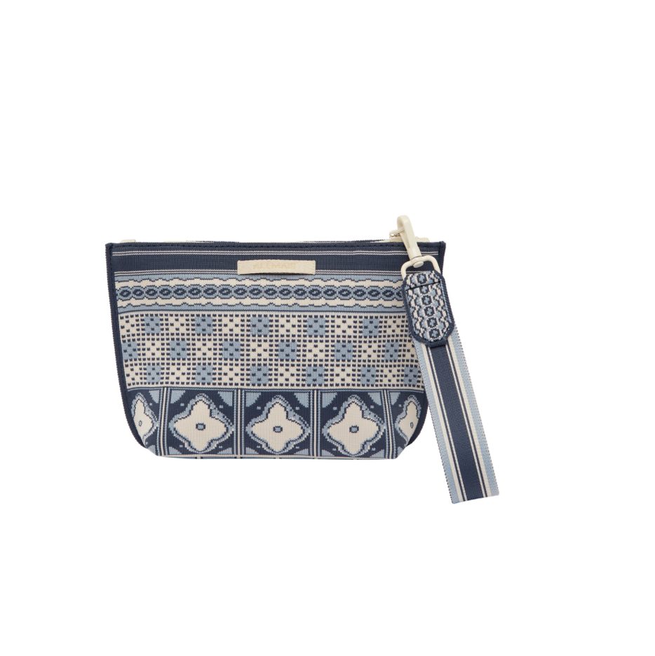 Villa Romantica Jacquard Pouch | Blue