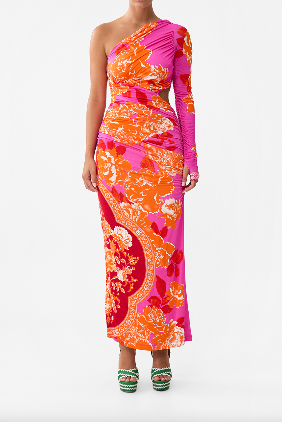 One Shoulder Jersey Cut Out Dress | If These Tiles Could Talk