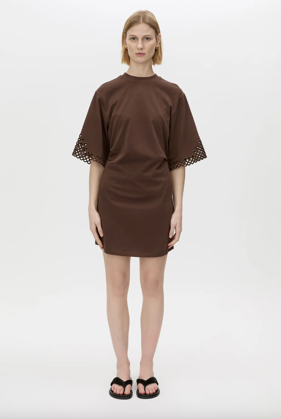 Lolani Mini Tee Dress | Chocolate