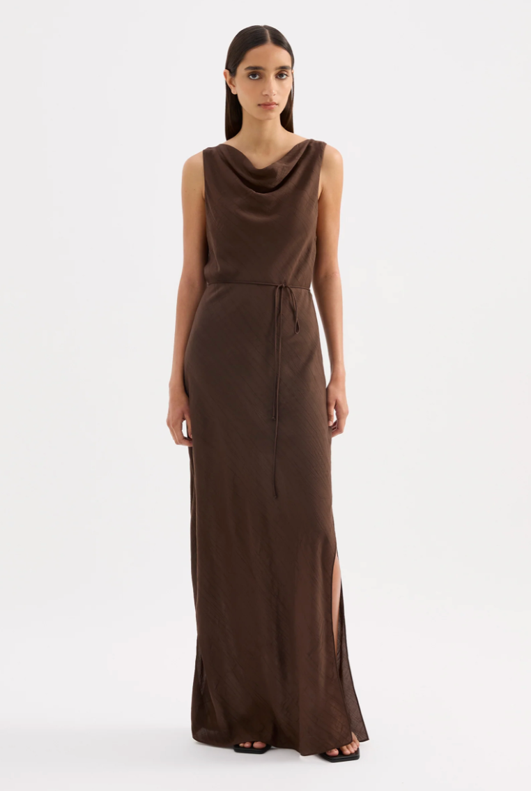 Serine Maxi Dress | Chocolate