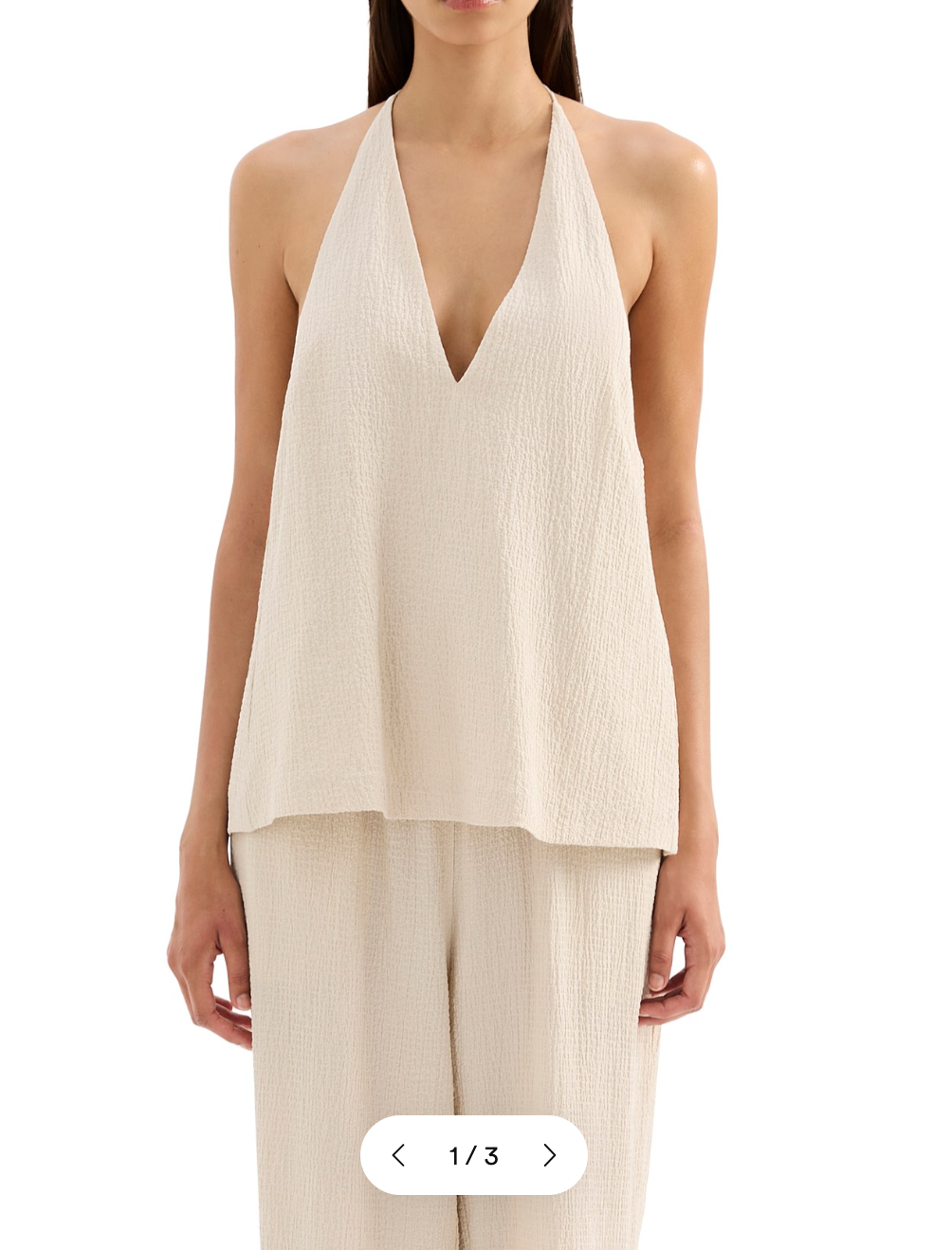 Palma Halter Top | Cream