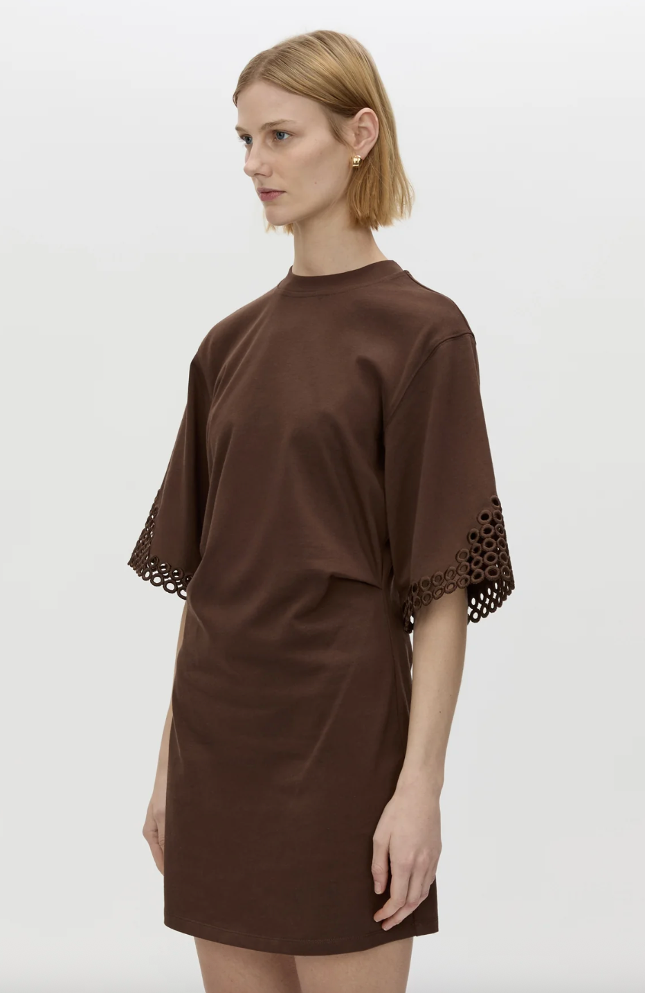 Lolani Mini Tee Dress | Chocolate