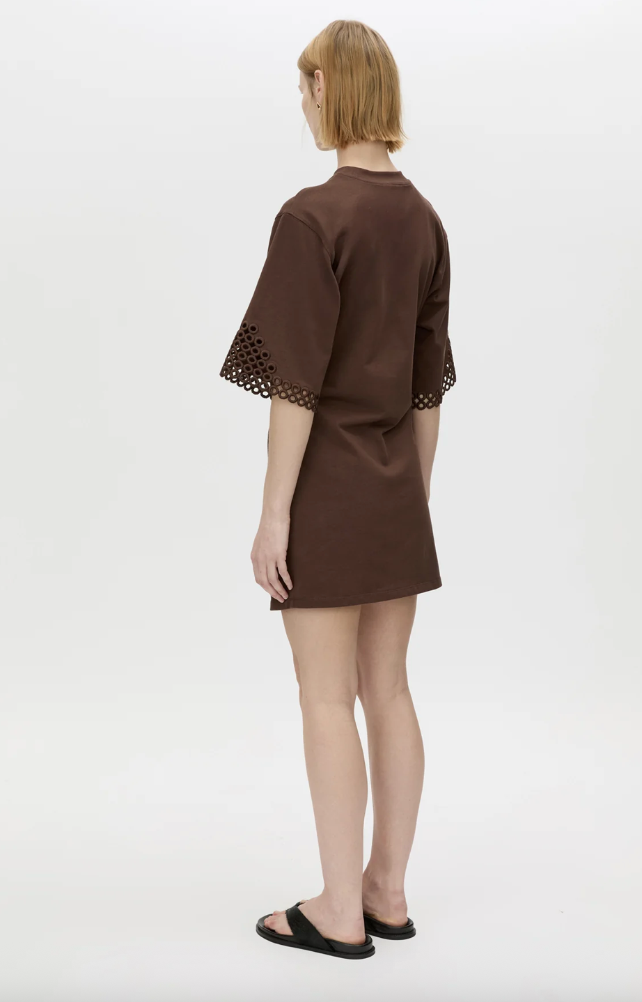 Lolani Mini Tee Dress | Chocolate