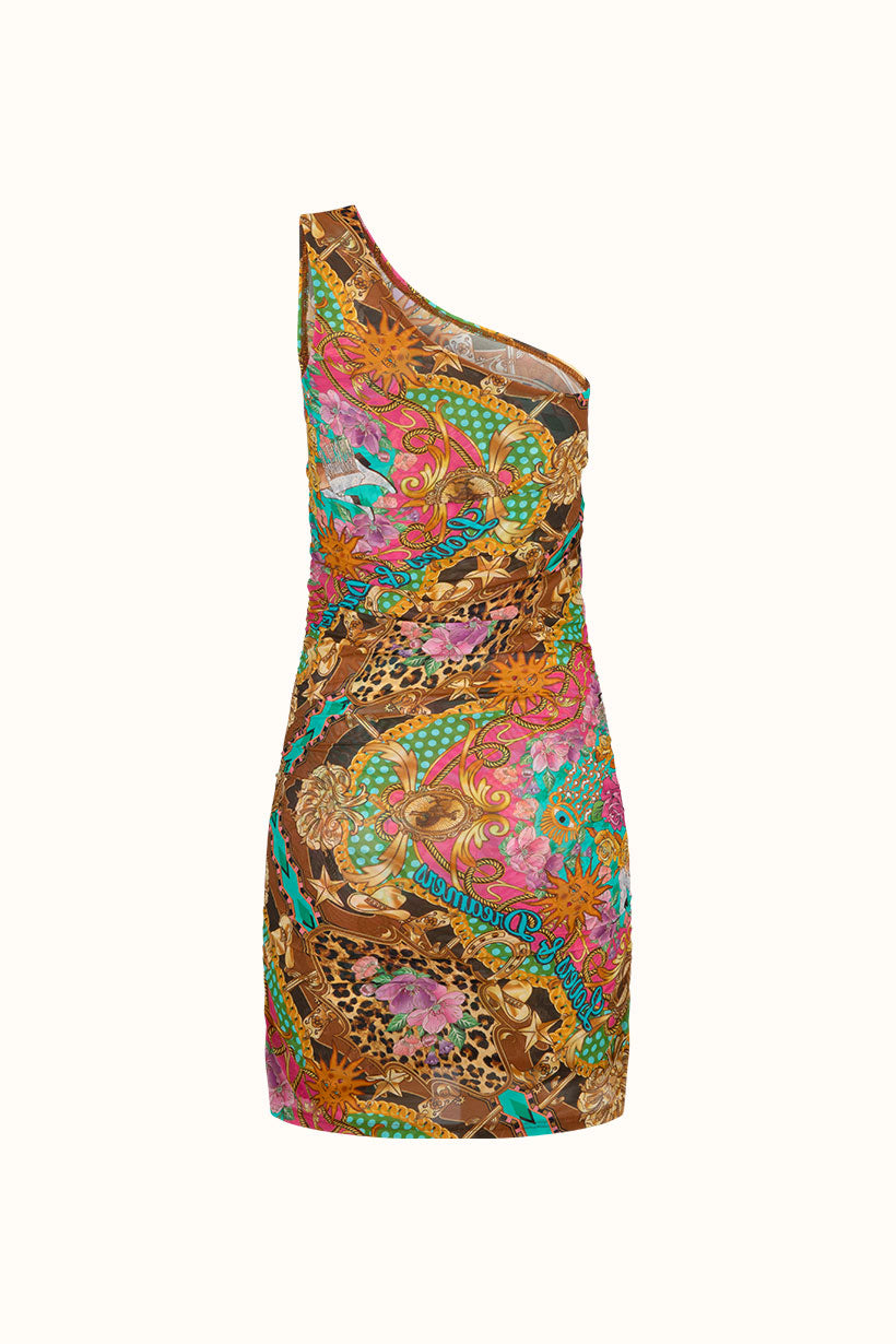 Lovers & Dreamers Mesh Mini Dress | Cosmos Pink