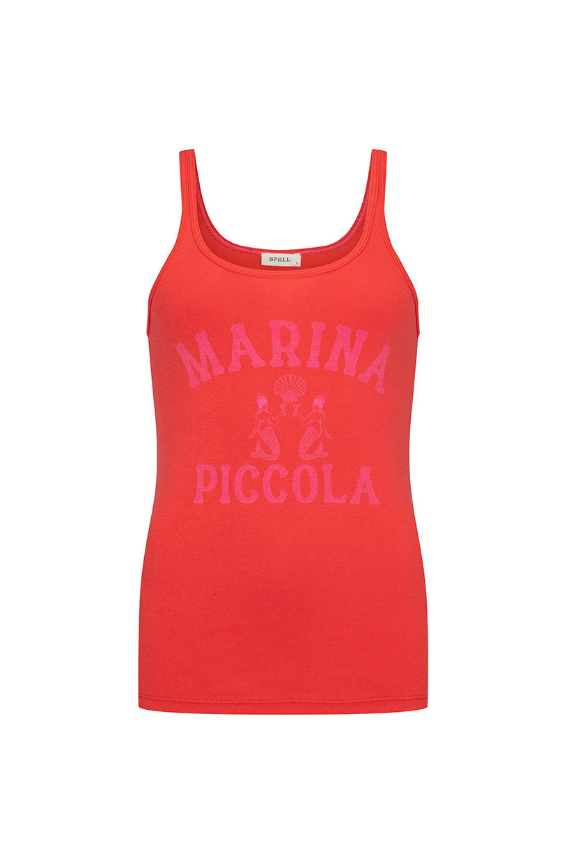 Marina Piccola Singlet | Poppy