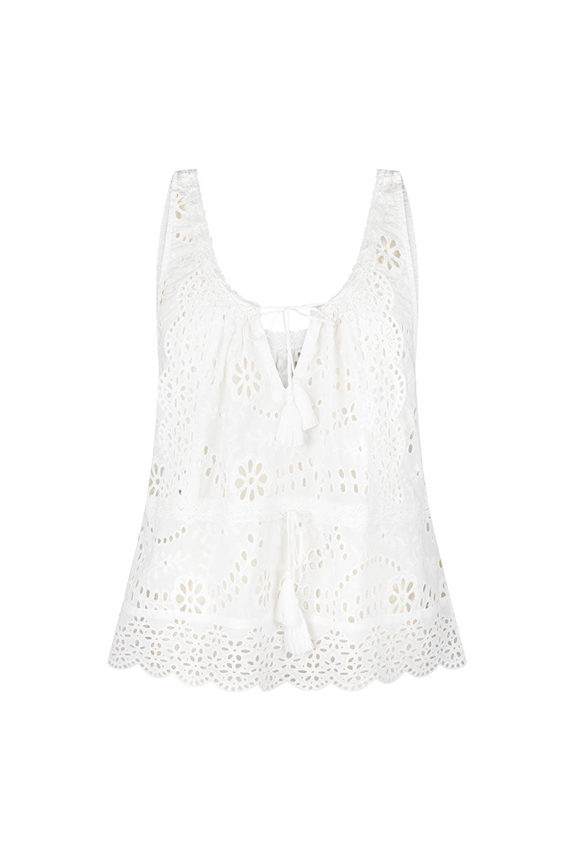 Yaya Lace Cami | Antique White