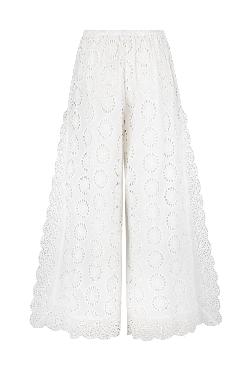 Yaya Lace Pant | Antique White