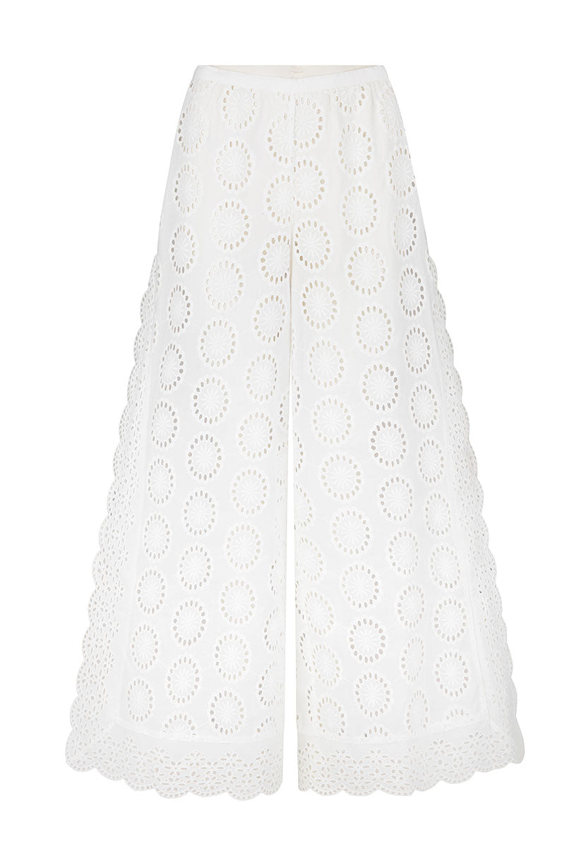 Yaya Lace Pant | Antique White