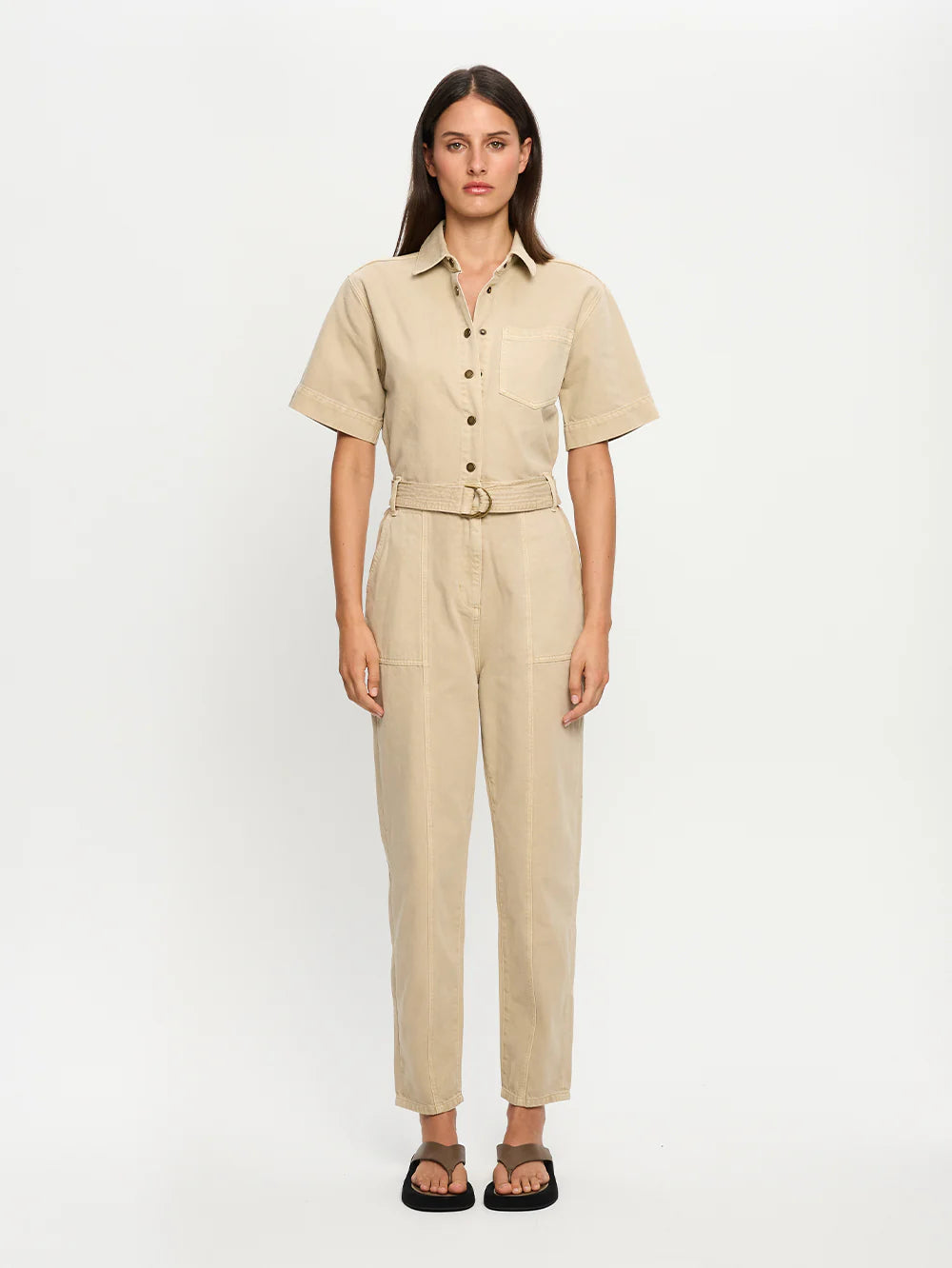 Tahlia Boilersuit | Sand
