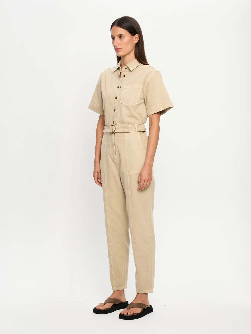 Tahlia Boilersuit | Sand