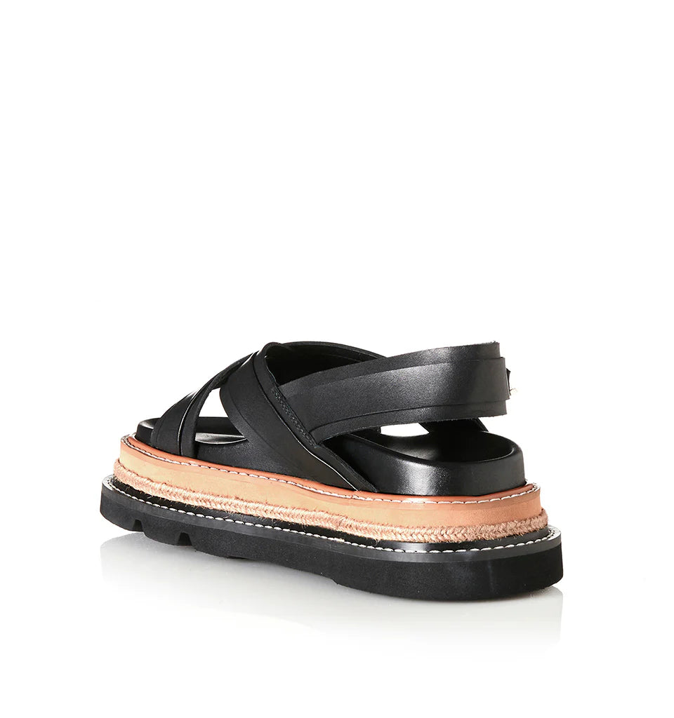 Veena | Black Leather