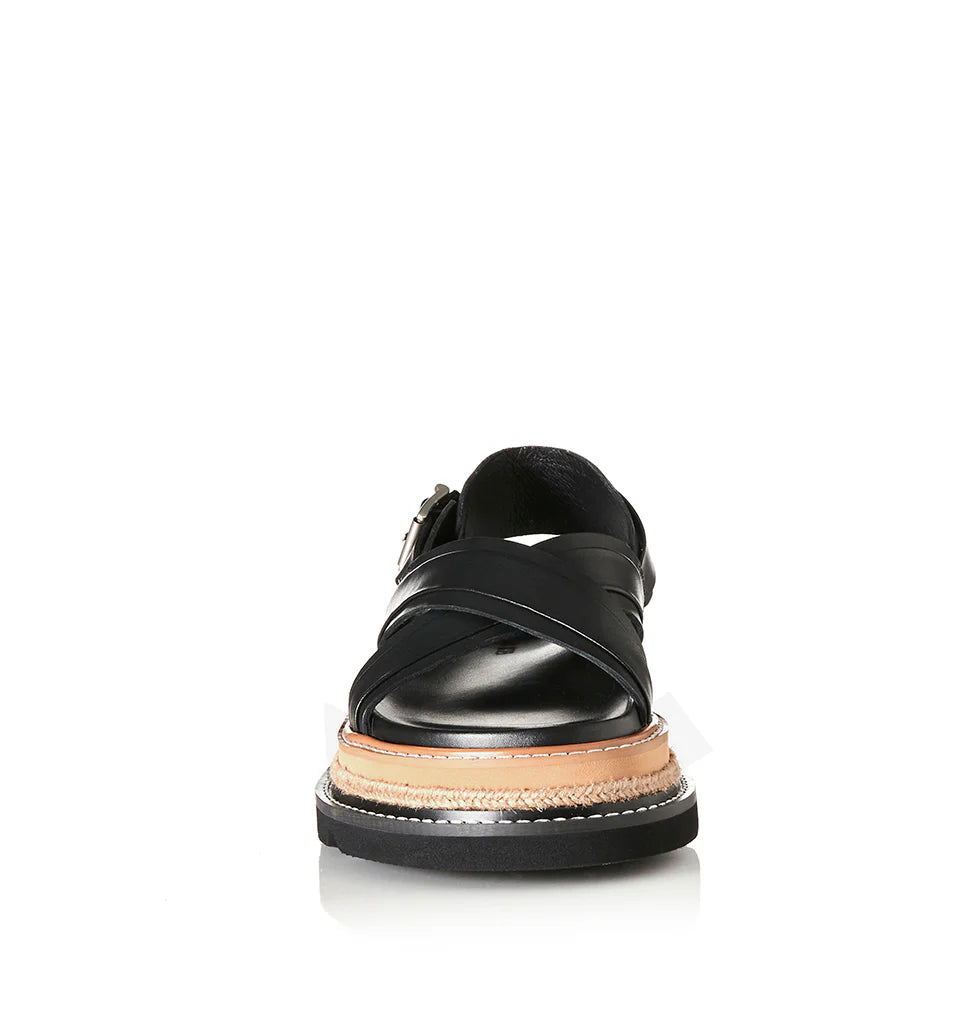 Veena | Black Leather