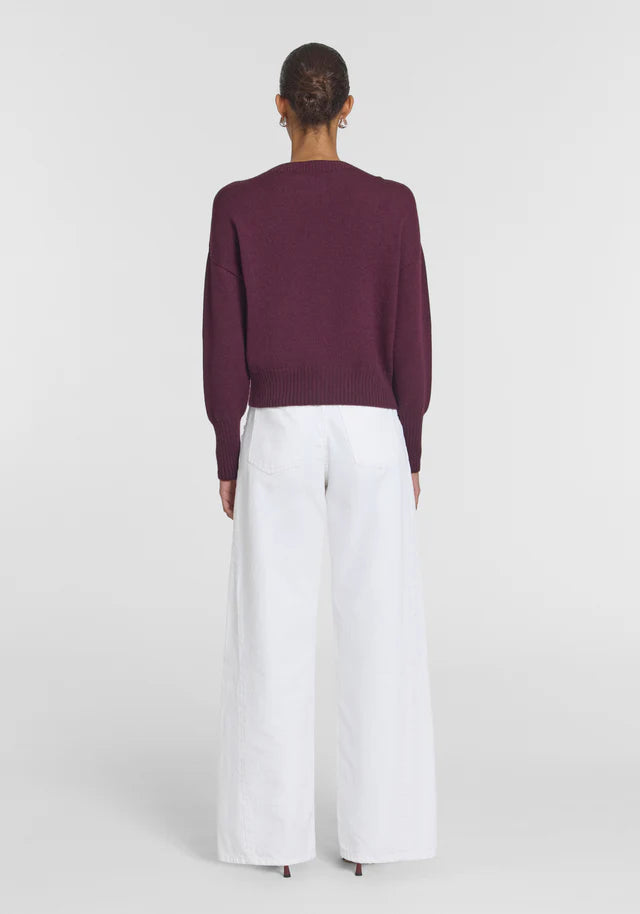 Hart Merino Cardigan | Garnet