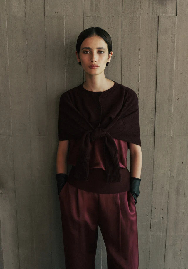 Hart Merino Cardigan | Garnet