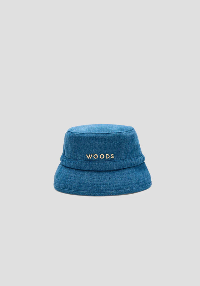 Woods Metal Bucket Hat | Denim Blue