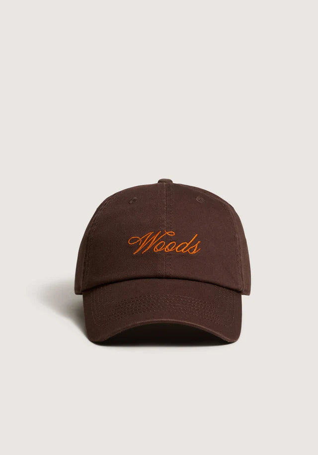 Woods Cursive Cap | Chocolate