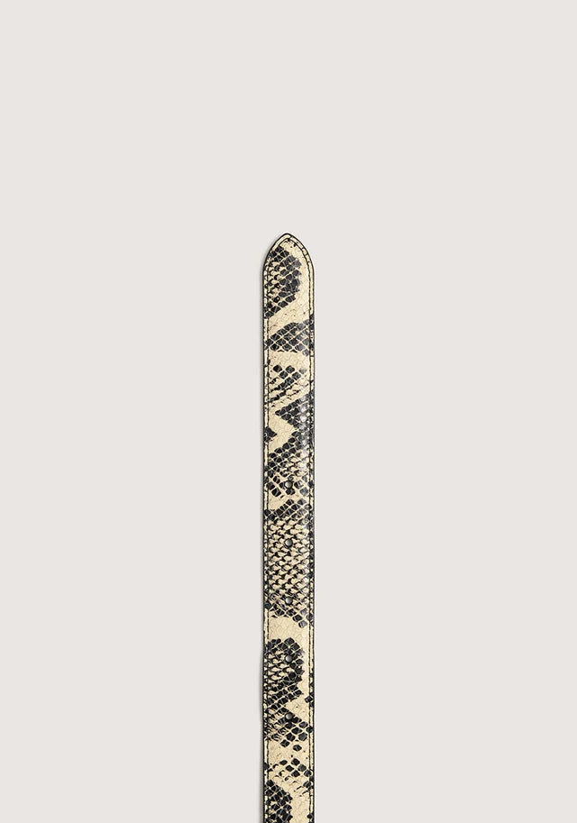 Mara Leather Belt | Python Print