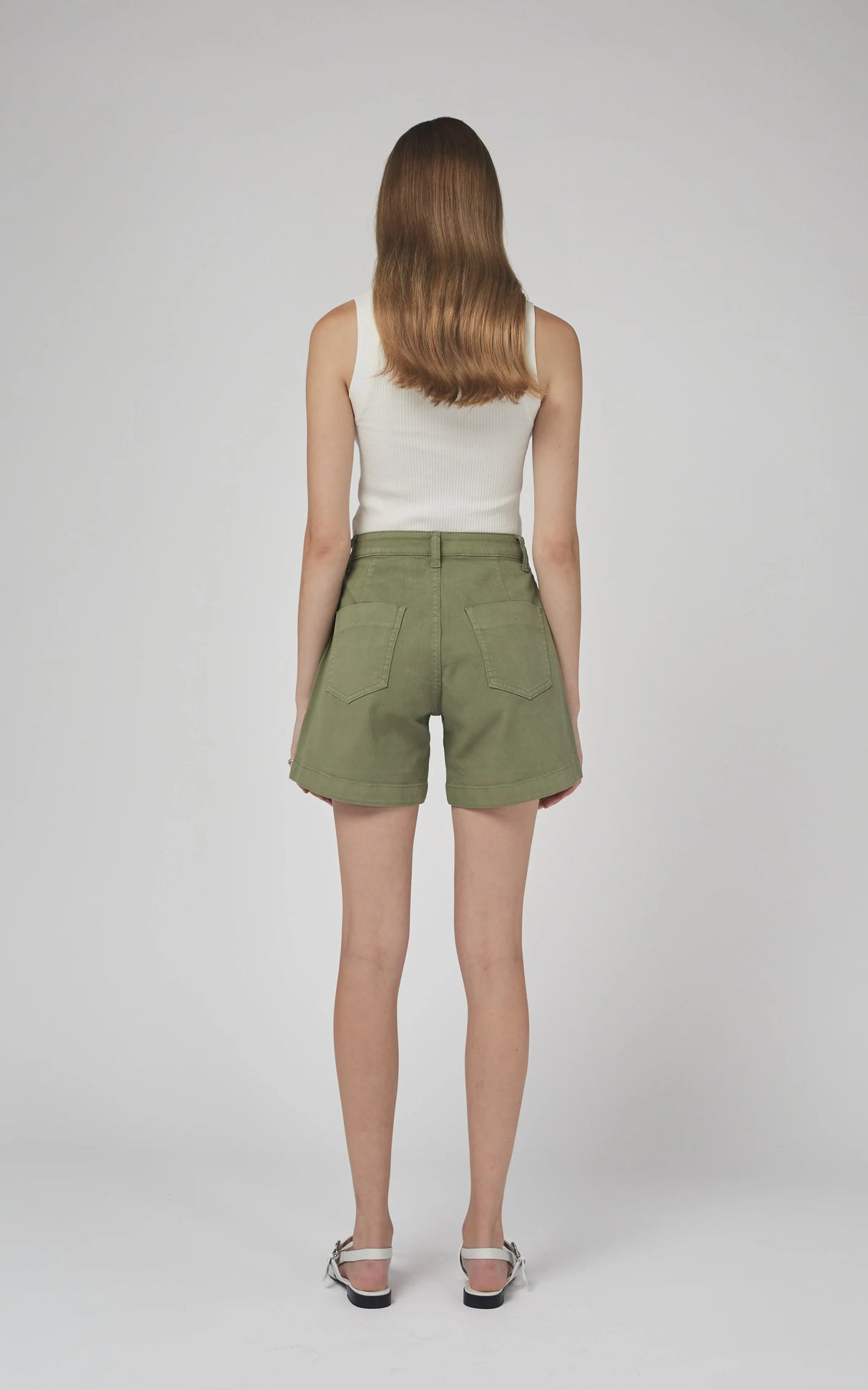 Zaplin Oil Green Shorts