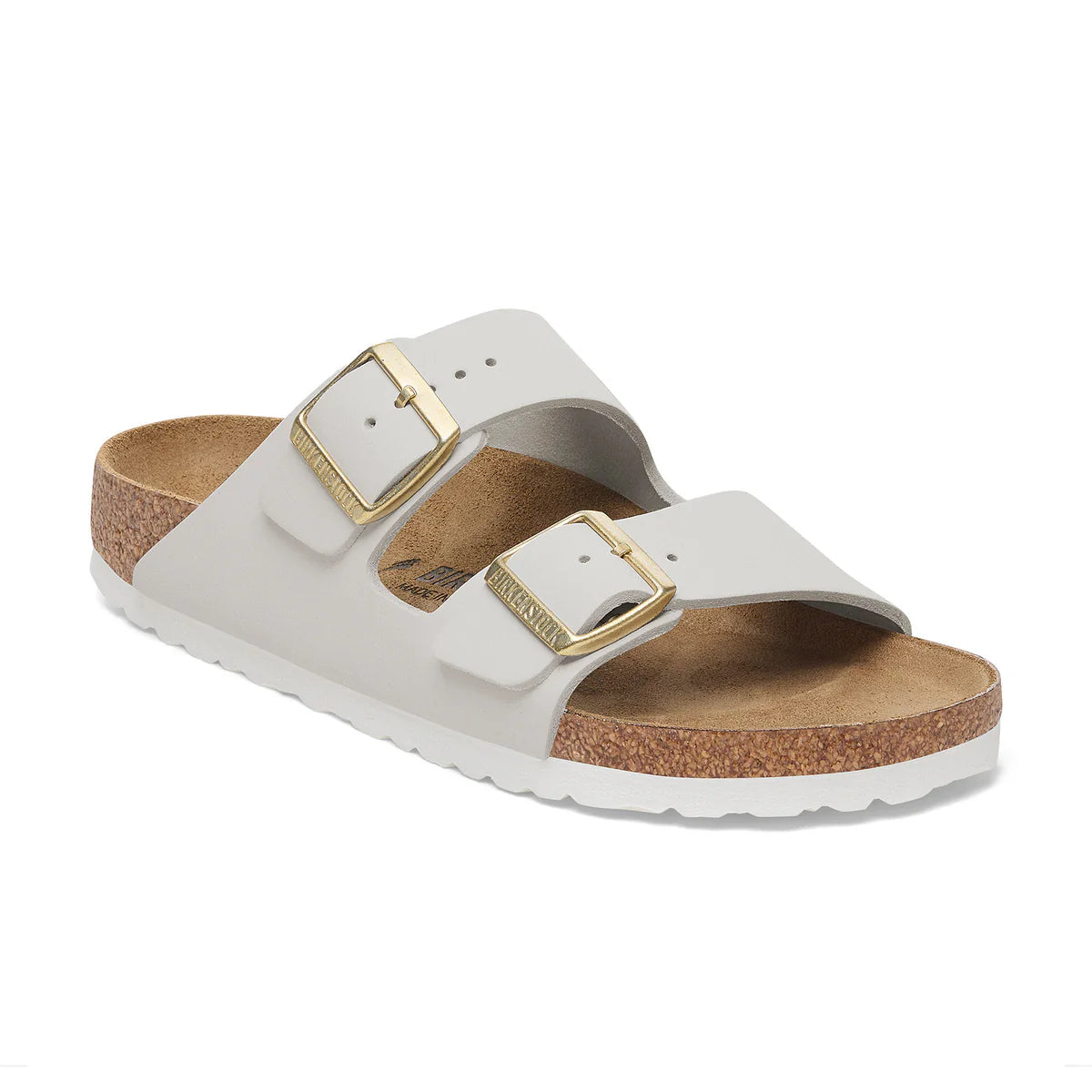 Birkenstock Arizona Antique White Nubuck Leather Regular