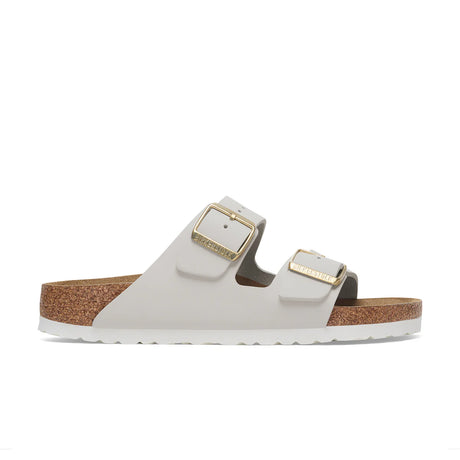 Birkenstock Arizona Antique White Nubuck Leather Narrow