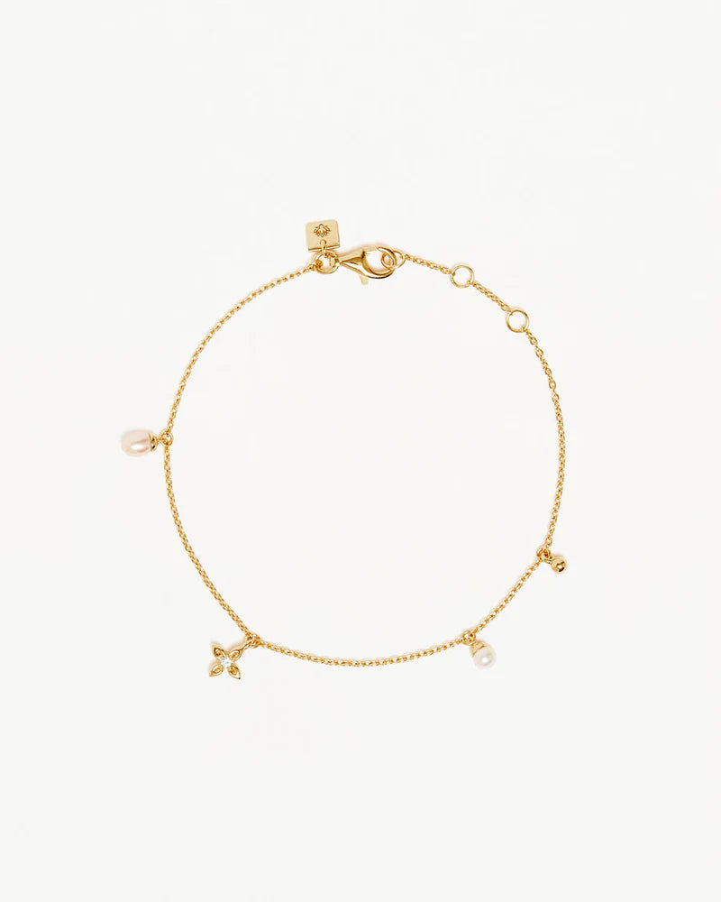 18K Gold Vermeil Live In Peace Bracelet