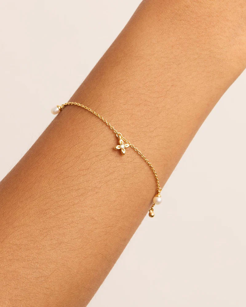 18K Gold Vermeil Live In Peace Bracelet