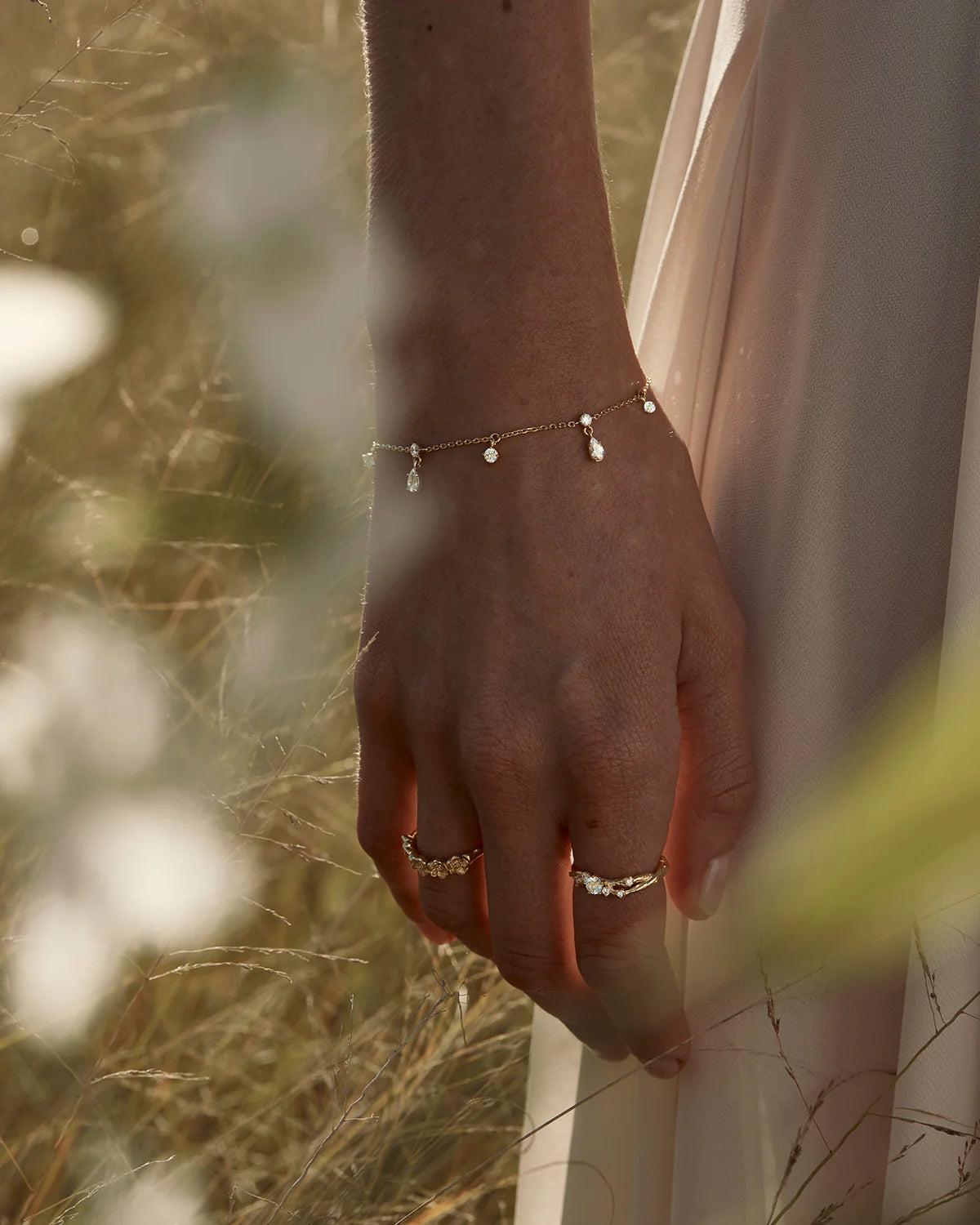 18k Gold Vermeil No Rain, No Flowers Bracelet