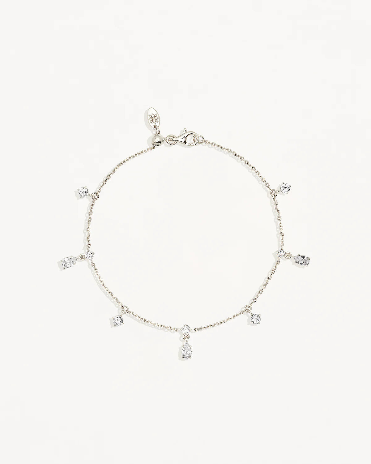 Sterling Silver No Rain, No Flowers Bracelet