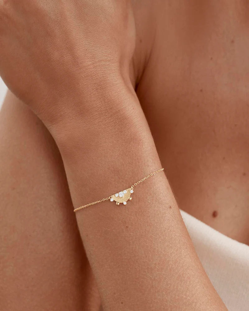 18k Gold Vermeil Lotus Rain Bracelet